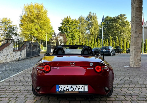 Mazda MX-5 cena 69000 przebieg: 150000, rok produkcji 2018 z Zawiercie małe 631